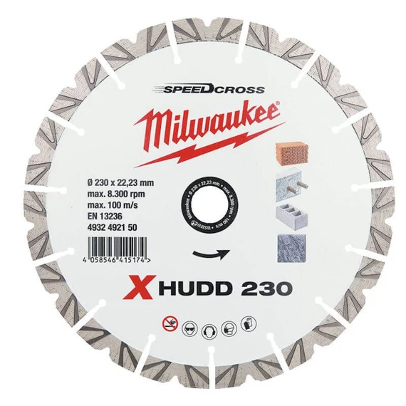 Gyémánt vágótárcsa XHUDD 230 mm - 1 db