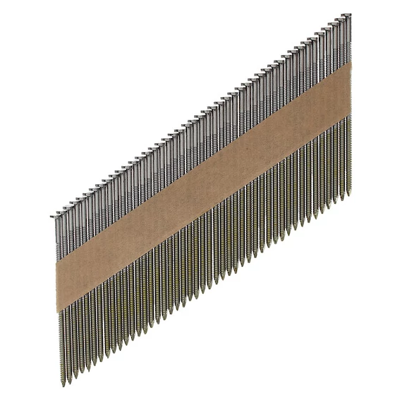 Szerkezetépítő szegek, D-fejű, Fényes, 34° SC1 - 3.1 x 90 mm - 2200 db