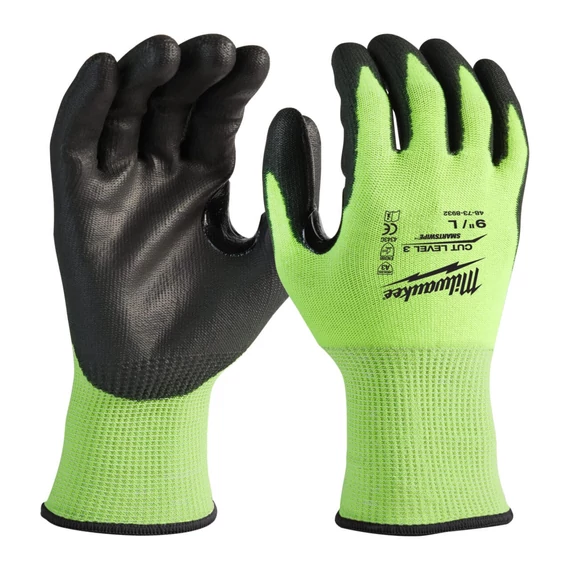 Hi Vis vágásbiztos védőkesztyű 3/C 11/XXL - 12 pár