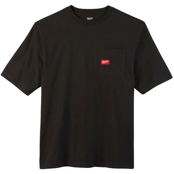 WTSSBL S - Rövid ujjú zsebes póló Fekete