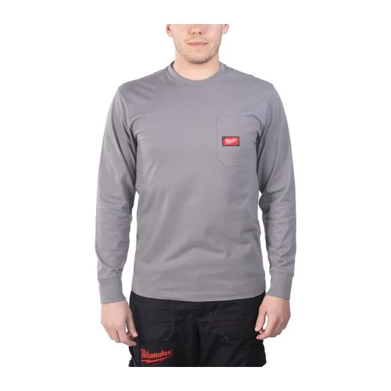 WTLSG-S Hosszú ujjú zsebes póló Sötétszürke