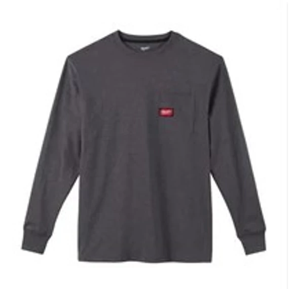 WTLSG-M Hosszú ujjú zsebes póló Sötétszürke