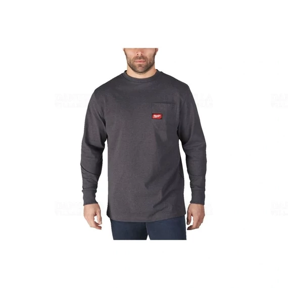 WTLSG-L Hosszú ujjú zsebes póló Sötétszürke