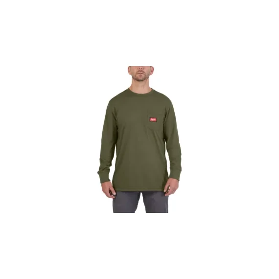 WTLSGRNII XXL - Hosszú ujjú zsebes póló Zöld