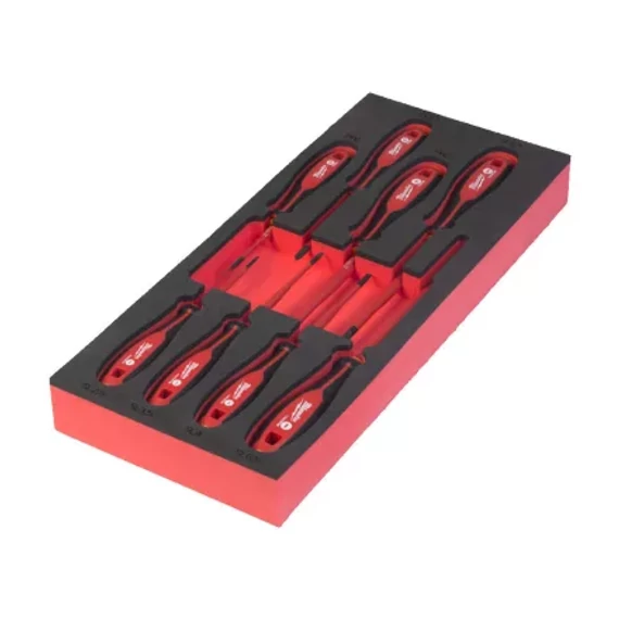 VDE Csavarhúzó 8 részes készlet - habbetétben