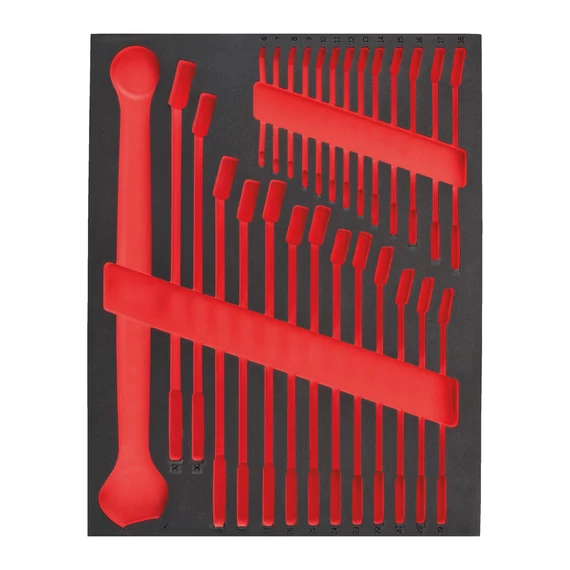 Habbetét üres MAXBITE™ Csillagvilláskulcs 27 részes készlethez