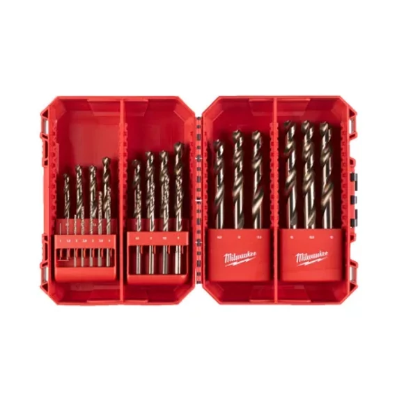 Red Cobalt –  HSS-G Co fémfúró – DIN 338 Készlet (25 darab)