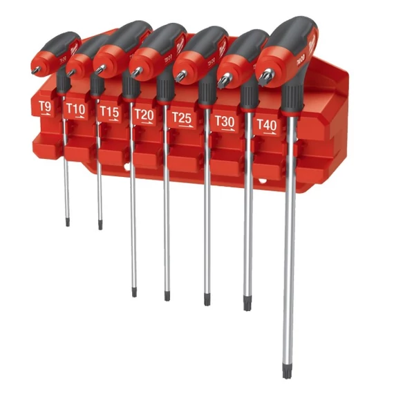 Rack T-Torxkulcs készlet Komfort markolattal 7 részes