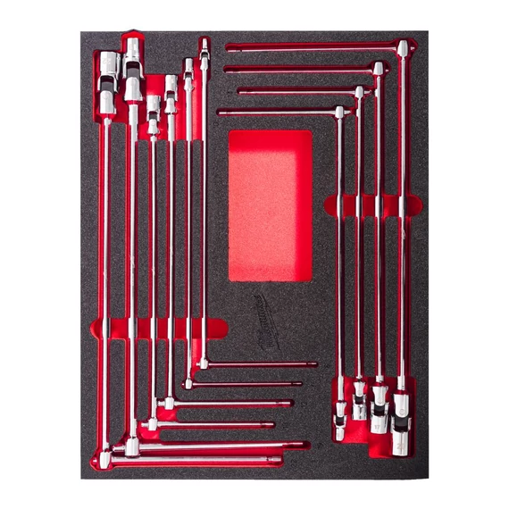 T-kulcs 10 részes készlet - habbetétben