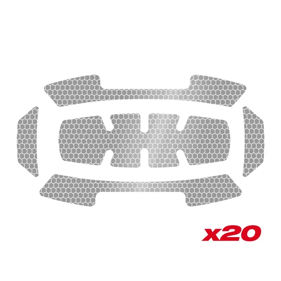 BOLT Fényvisszaverő matrica - ezüst 20 csomag