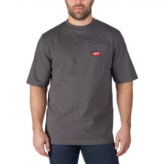 WTSSG-M Rövid ujjú zsebes póló Sötétszürke