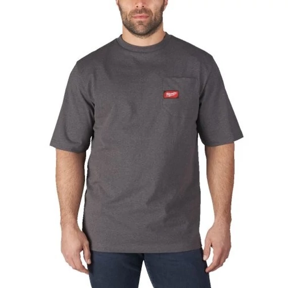 WTSSG-XL Rövid ujjú zsebes póló Sötétszürke