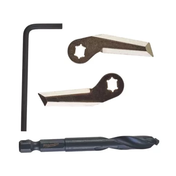 Készlet: cserélhető élek és előfúró