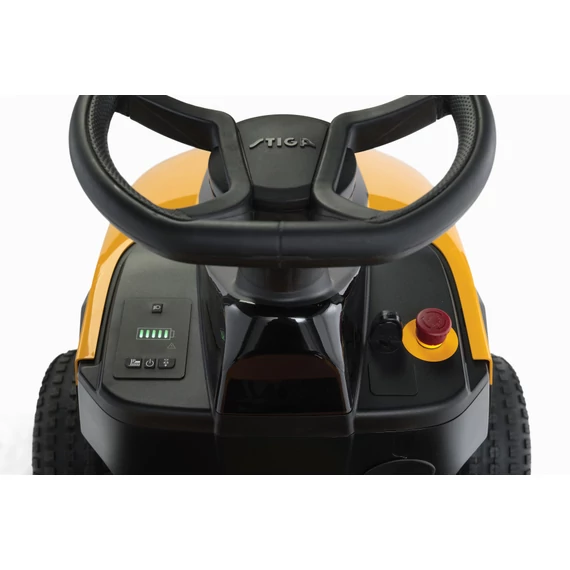 2T2200481/ST2 STIGA akkumulátoros fűgyűjtős fűnyíró traktor ESTATE 384e