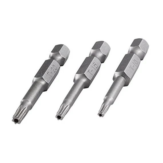 1261000 Wolfcraft 3db csavarozó bit Safety 50mm TorxTamper TH10,15,20