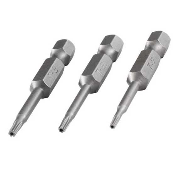 1262000 Wolfcraft 3db csavarozó bit Safety 50mm TorxTamper TH25,27,30