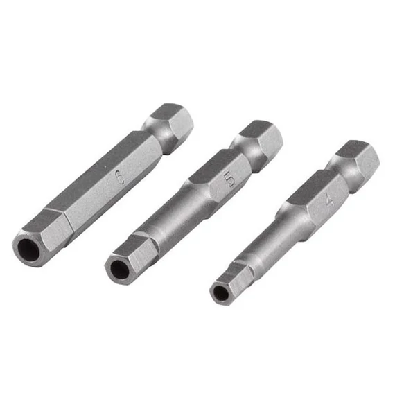 1264000 Wolfcraft 3db csavarozó bit Safety 50mm HexaTamper HO4.0,5.0,6.0