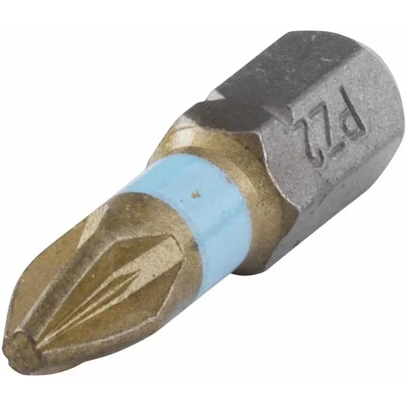 1326000 Wolfcraft 2db csavarozó bit Torsion TiN 25mm Pozidriv PZ2