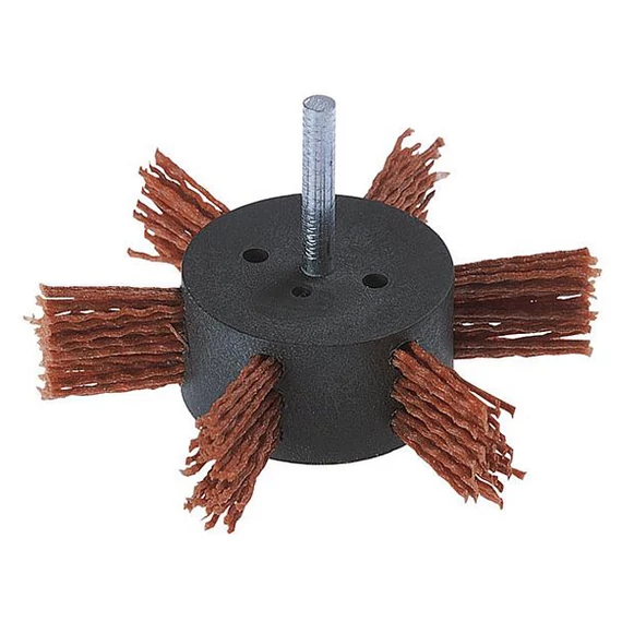 1512000 Wolfcraft Nejlonszálas legyezőcsiszoló Ø100mm S=6mm durvaszemcsés