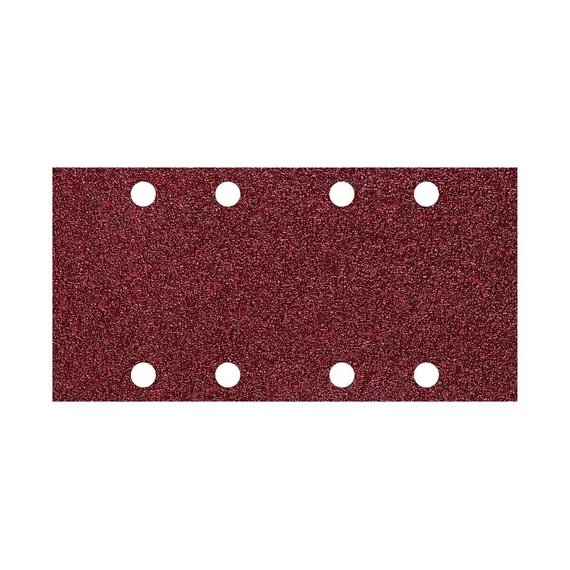 1767000 Wolfcraft 10db tépőzáras csiszolólap korund K80 perforált 93x185mm