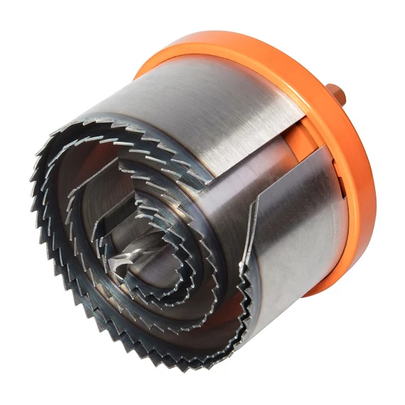 2220000 Wolfcraft Lyukfűrész profi, 5 részes Ø28,35,50,68,75 mm, S=8mm, fémtest