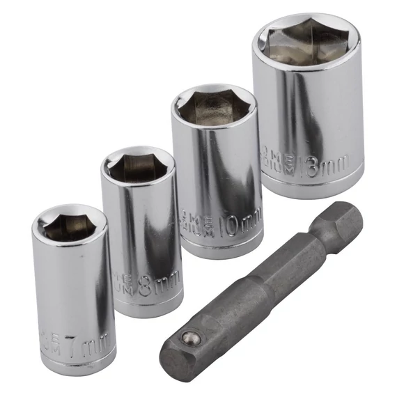 2413000 Wolfcraft Dugókulcs készlet adapterrel 1/4”