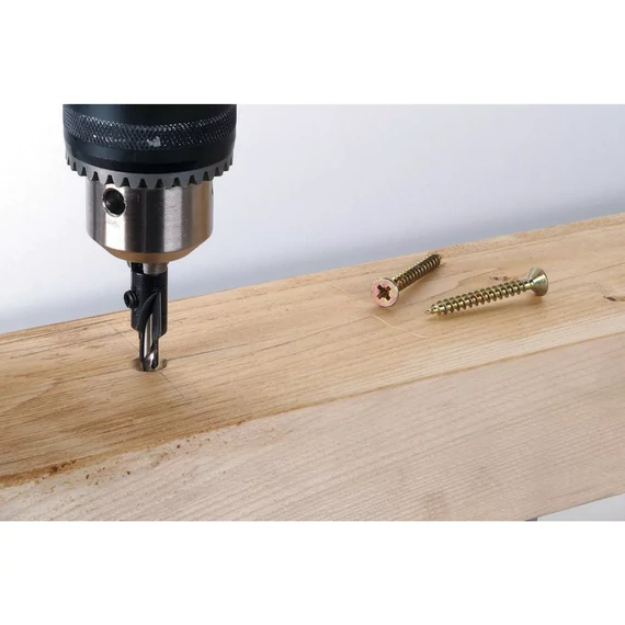2499000 Wolfcraft Előfúró süllyesztővel Ø4.5-16mm 45°