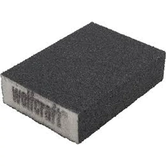 2894000 Wolfcraft Habgumi csiszolótuskó SiC K40,80 100x70x25mm