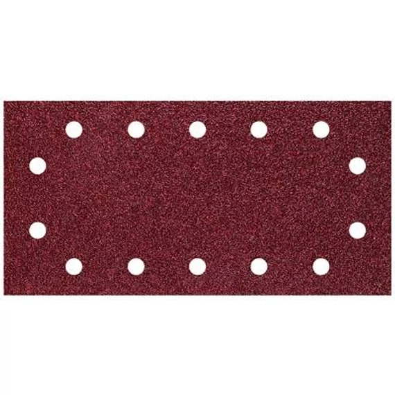 3184000 Wolfcraft 5db tépőzáras csiszolólap korund K80 perforált 115x230mm