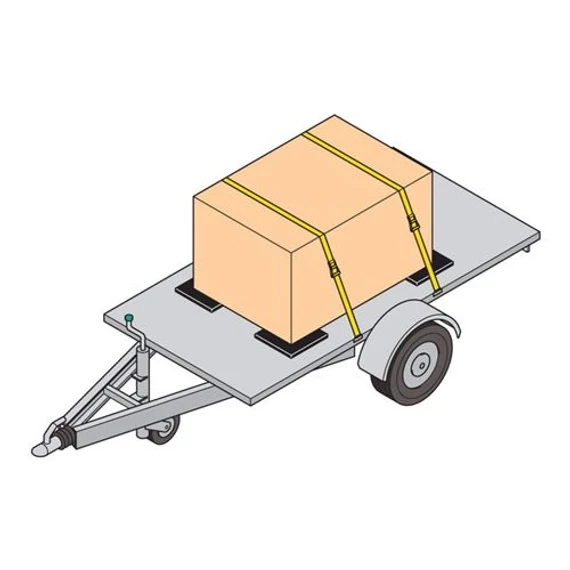 3284000 Wolfcraft 4db csúszásgátló alátét, 100x100mm