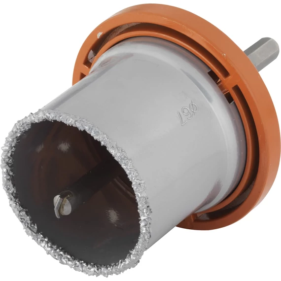 3465000 Wolfcraft Fúrókorona HM, befogótárcsával és központfúróval, Ø67mm