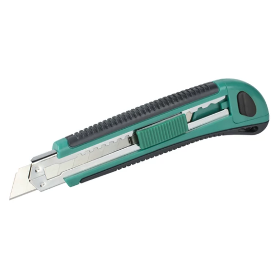 4138000 Wolfcraft Barkácskés 2K, fém vezetőél, letörhető pengés, 18mm
