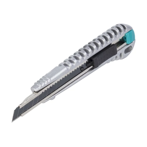 4305000 Wolfcraft Letörhető pengés kés, 9 mm, fekete pengés, fémházas