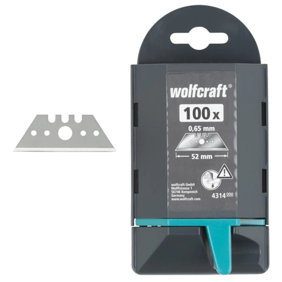 4314000 Wolfcraft Profi trapézpenge, 0.65 x 52 mm, 100 db