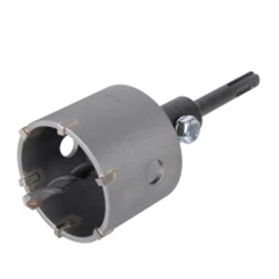 5460000 Wolfcraft Koronafúró Ø76mm M16, vágásmélység 46mm, HM központfúró, SDS-Plus, ütésálló