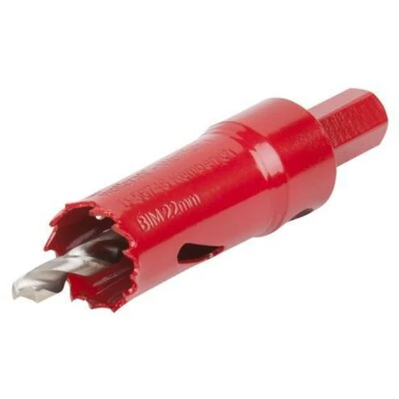 5463000 Wolfcraft BiM lyukfűrész hatszögszárral és központfúróval, Ø22mm, d=40mm