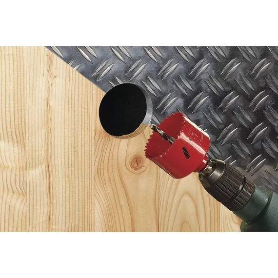 5466000 Wolfcraft BiM lyukfűrész hatszögszárral és központfúróval, Ø32mm, d=40mm