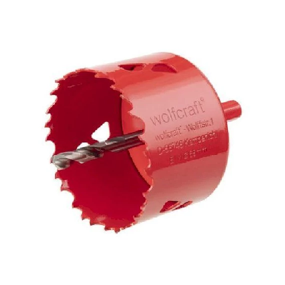5492000 Wolfcraft BiM lyukfűrész hatszögszárral és központfúróval, Ø92mm, d=40mm