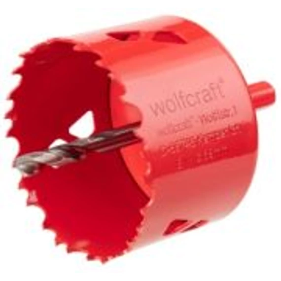 5493000 Wolfcraft BiM lyukfűrész hatszögszárral és központfúróval, Ø100mm, d=40mm