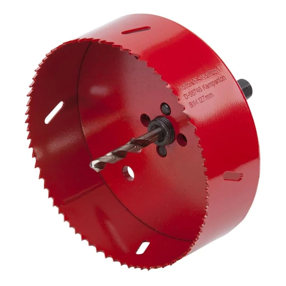 5495000 Wolfcraft BiM lyukfűrész hatszögszárral és központfúróval, Ø127mm, d=40mm