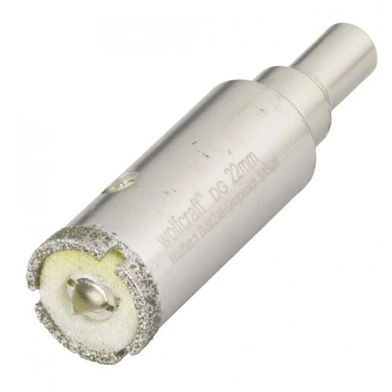 5922000 Wolfcraft Gyémánt koronafúró Ø22mm, S=10mm, d=45mm, 