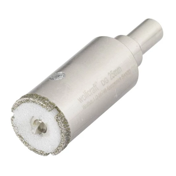 5924000 Wolfcraft Gyémánt koronafúró Ø25mm, S=10mm, d=45mm, 