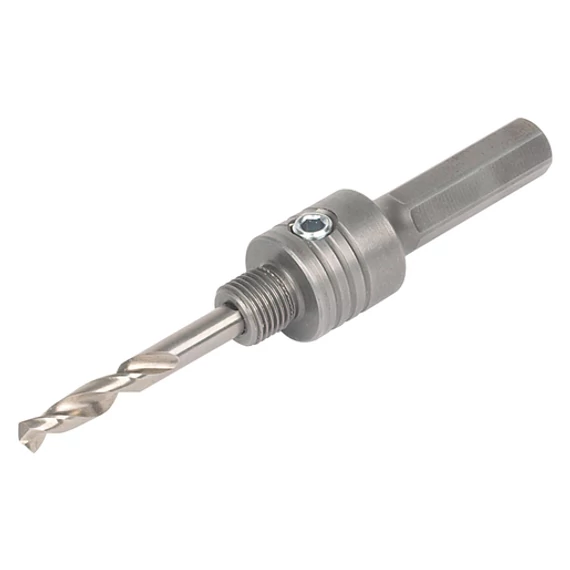 5957000 Wolfcraft Befogószár BiM Ø19-29mm lyukfűrészhez, hatszögszárú, központfúróval, 12.7mm(1/2”)