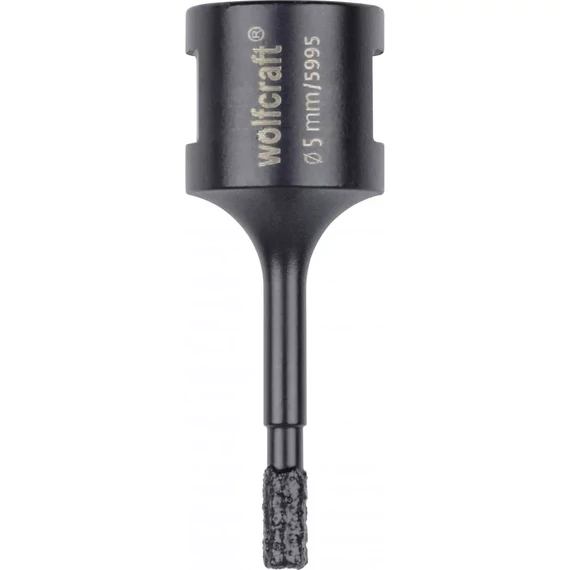 5995000 Wolfcraft Gyémánt koronafúró ø5 mm, d=40 mm, sarokcsiszolóhoz, paraffinos, 