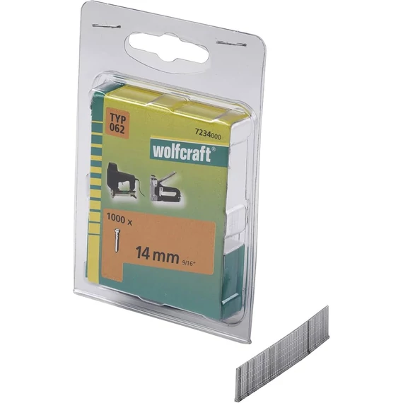 7234000 Wolfcraft 1000db tűzőszeg Typ 062 14mm