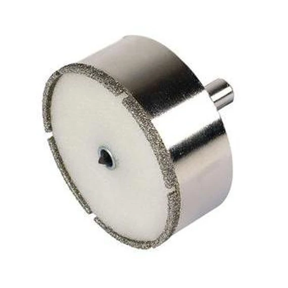 8911000 Wolfcraft Gyémánt lyukfűrész “ceramic”, 25mm vágásmélység, központfúró és szivacs, Ø68mm