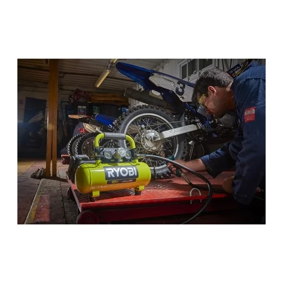 Ryobi ONE+ R18AC-0 18v akkus kompresszor EU csatlakozó, akku és töltő nélkül