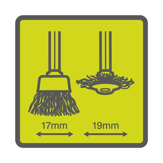 Ryobi RAR202-2 Acél drótkefe készlet 17 és 19 mm-es