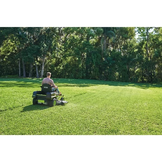 Ryobi RY72ZTRX137-310 72v 137cm ZERO TURN akkumulátoros fűnyíró traktor akkumulátorokkal és töltővel 5133005762