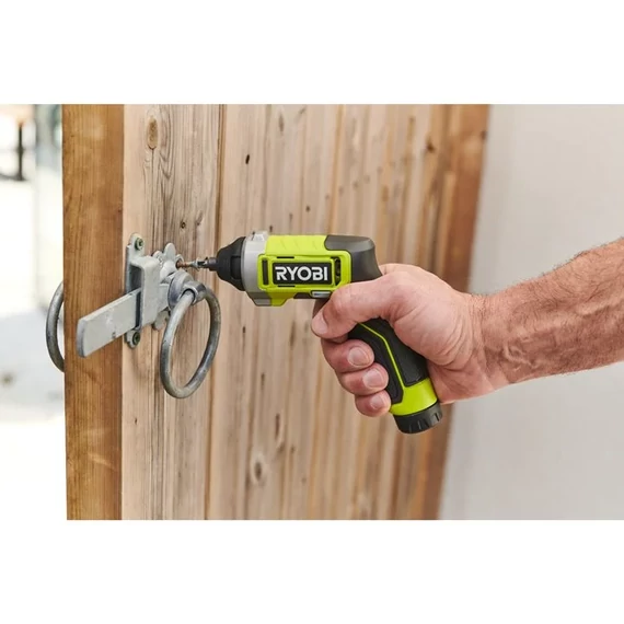 Ryobi USB LITHIUM RSD4-120T 4v akkumulátoros csavarbehajtó akkumulátorral és USB C kábellel
